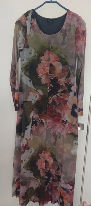 Vestido largo estampado floral Desigual
