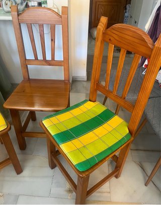 4 Sillas Provenzales Madera