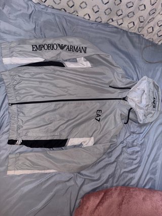 Sudadera Emporio Armani Gris y Blanca