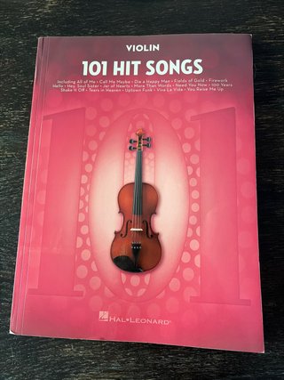 Partitura Violín 101 Hit Songs