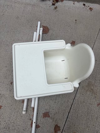 Silla de comer Ikea blanca