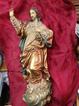 Escultura Sagrado Corazón.Italia, antigua