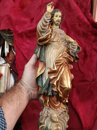 Escultura Sagrado Corazón.Italia, antigua