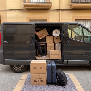 Mudanza de estudiantes en Alicante y San Vicente
