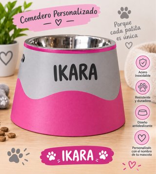Comedero personalizado para perro