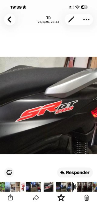 Aprilia SRGT200 Negra