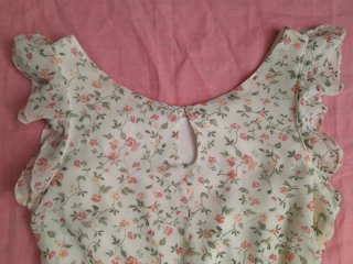 Vestido gasa estampado floral