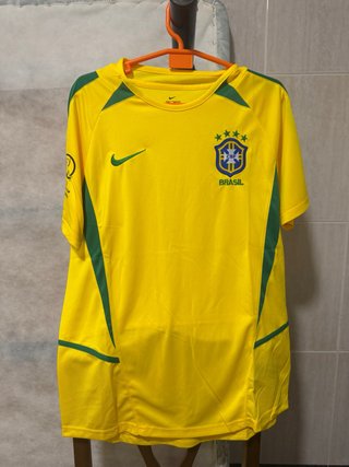 Camiseta Fútbol Retro Brasil 2002 talla L