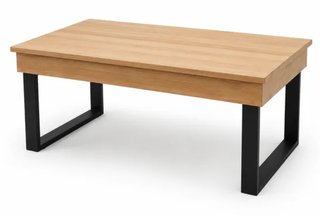 Mesa Centro Elevable Madera Pino con Almacenaje