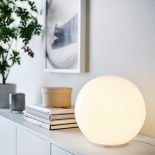 Lámpara Esfera Ikea Fado Blanca