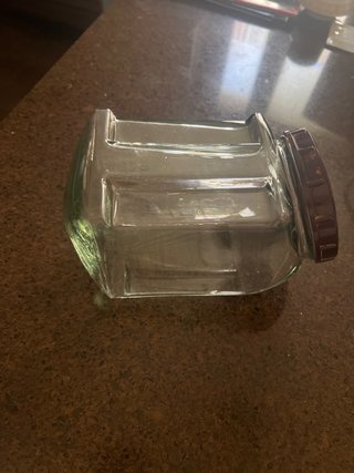 Frasco vintage cristal tapa baquelita