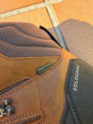 Botas de Montaña Solognac Piel Talla 46 Impermeabl