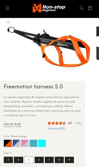 Arnés Non-stop Dogwear Freemotion 5.0