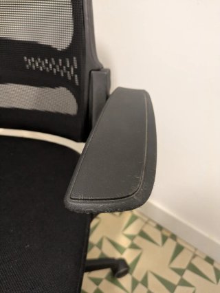 Silla de Oficina Giratoria Ergonómica Negra