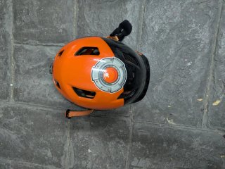 Casco Infantil Bicicleta Naranja/Negro