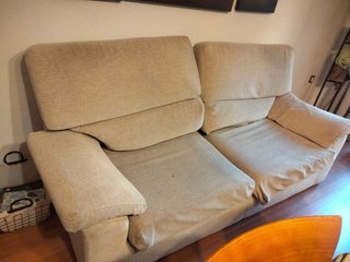 Sofá de 3 plazas beige