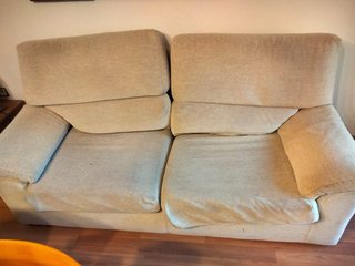 Sofá de 3 plazas beige