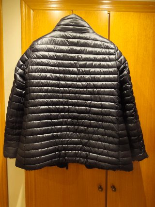 Chaquetón reversible mujer negro