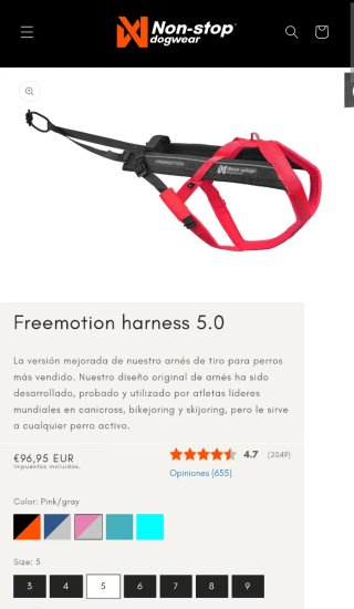 Arnés Non-stop Dogwear Freemotion 5.0