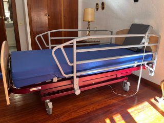 Cama articulada hospitalaria-geriatría y colchon
