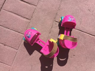 Patines extensibles niña rosa