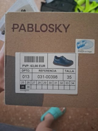 Zapatos Pablosky Escolares Negros Velcro