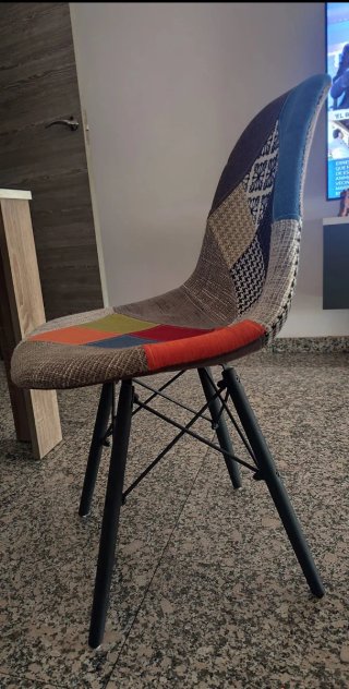 Sillas Patchwork Moderna 4 unidades