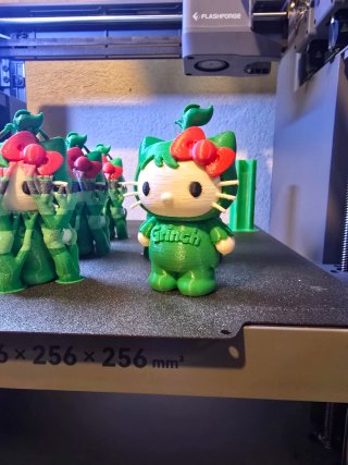 Hello Kitty Grinch 3D Impresión