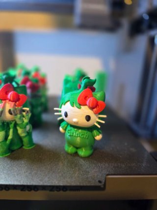 Hello Kitty Grinch 3D Impresión