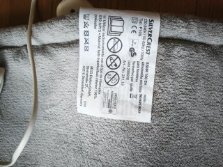 Manta Eléctrica Cuello y Hombros Gris