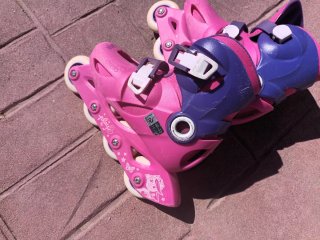 Patines en línea niña rosa Oxelo