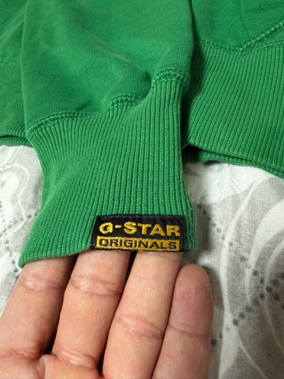 Sudadera G-Star RAW verde con capucha