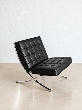 Sillón Barcelona Negro y Plata