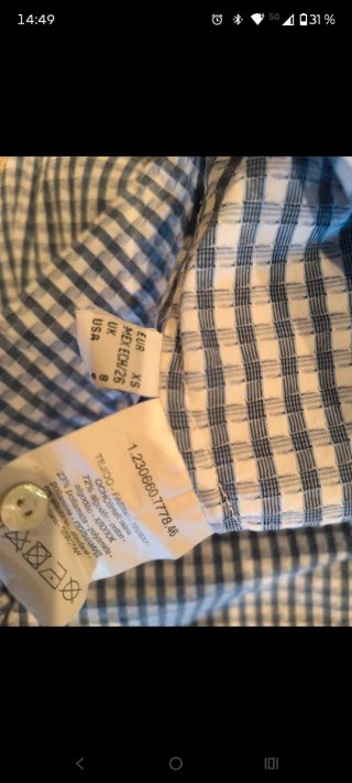 Camisa Roberto Verino cuadros azul y blanco