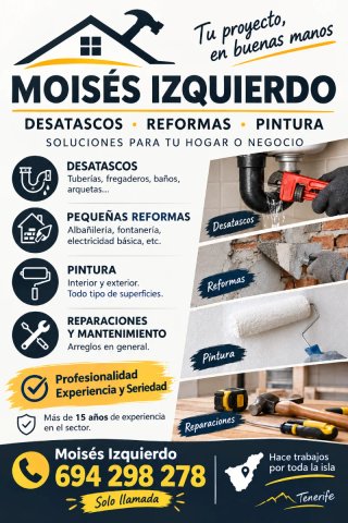 Servicio de mantenimiento y fontanería