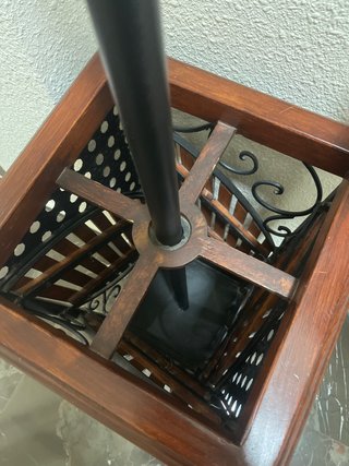 Perchero Paragüero Madera y Forja