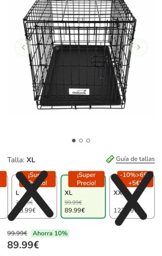 Jaula Perro Outech XL Negra