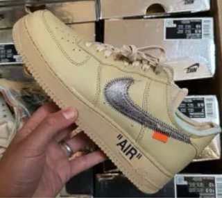 Nike Air Force 1 Low Off-White Beige/Argento