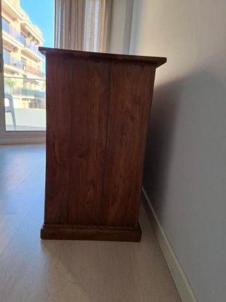 Mostrador antiguo de madera