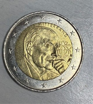 2 euros Francia 2016 Mitterrand