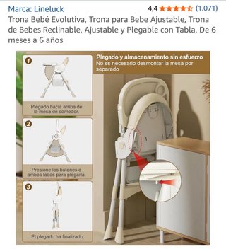 Parque Infantil sin accesorios, trona y andador