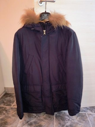 Parka Uomo Blu Taglia L