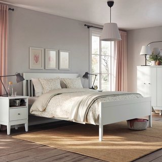 Cama Ikea con somier y colchón 140x200cm