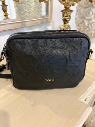 Bolso Tous Negro Piel Grabada Diesel Guess Zara De