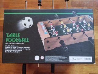 Mini calcio balilla per 2 giocatori