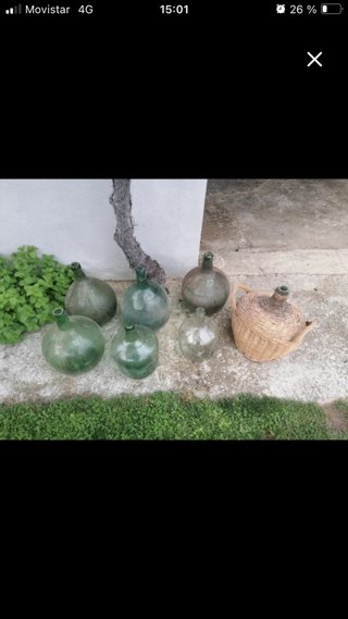Garrafones antiguos decoración jardín y casa