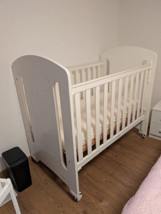 Cuna infantil Trama con ruedas