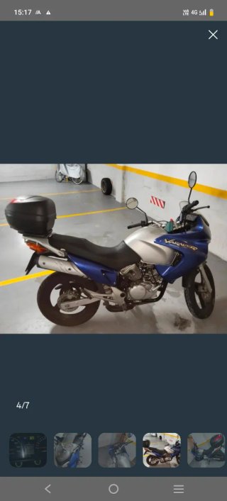 Honda Varadero XL125 Azul/Plata