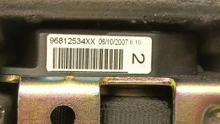 Cinturon seguridad trasero izquierdo PEUGEOT 308