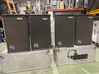 4 Altavoces Nexo PS10 R1 + Amplificador
